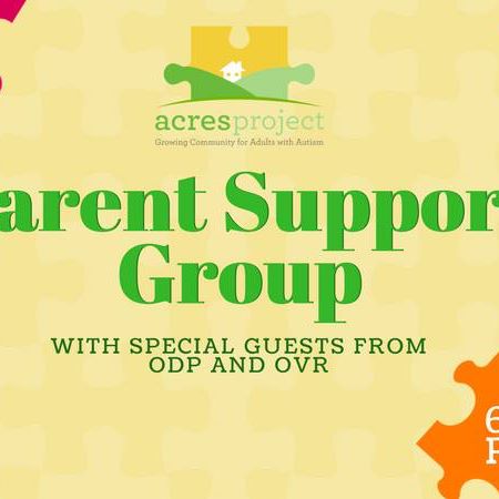 Please join us this Monday evening for an extra special Parent Support Group! Jacki Thornton from OVR will be visiting to discuss programs for 14-21 y