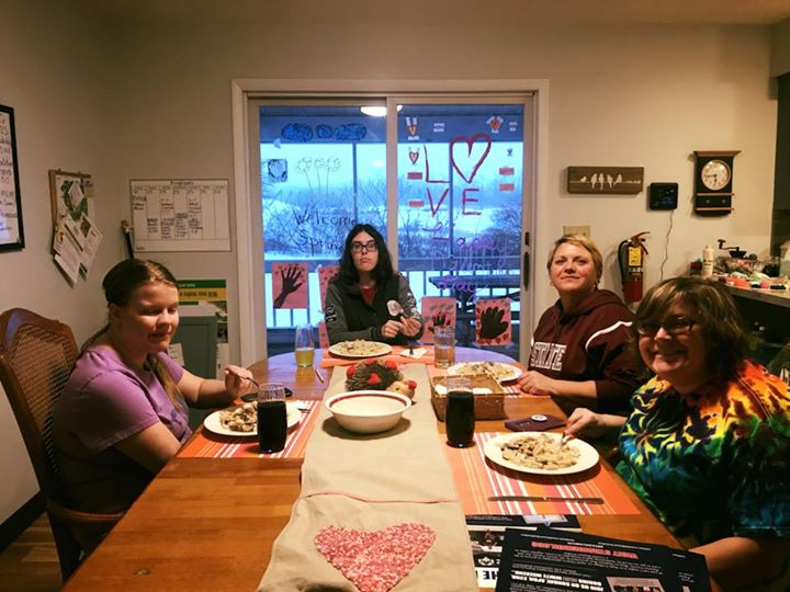 The girls cooking with Michelle!!