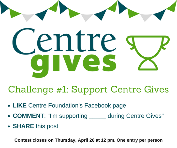 It's almost time for #CentreGives, and you can help ACRES win $250 right now by participating in the first pre-event challenge! Make sure to follow AL