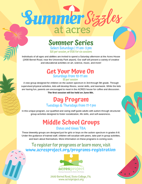 ☀️Registration is now open for our summer programs!☀️

Along with the return of our popular Summer Series and Day Program, we're proud to introduce so