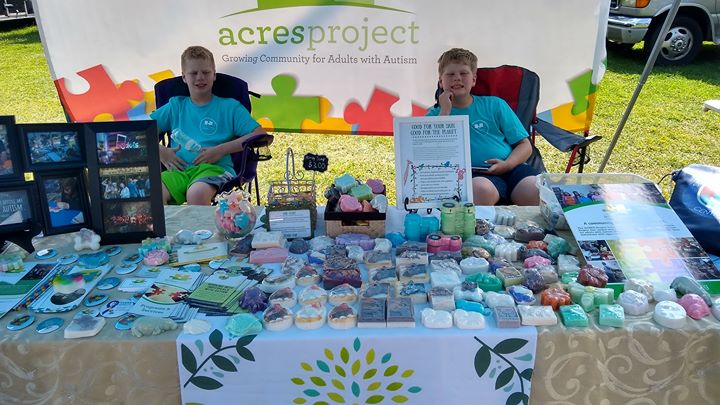 We're ready to sell soaps and raise awareness at the Grange Fair today! Stop by strongman competition at the Wellness Court and say hi!