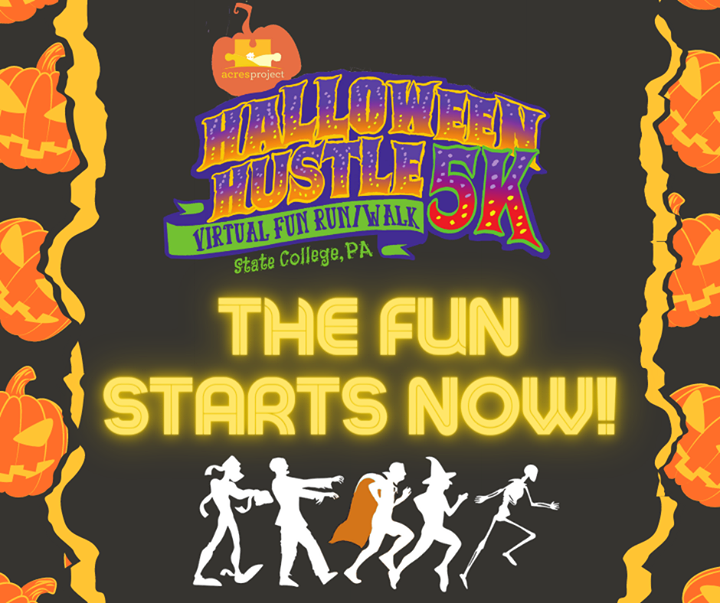 On your mark... get set... BOO! The #acreshalloweenhustle starts NOW! 

You have until the end of the day on Halloween to register if you haven't alre