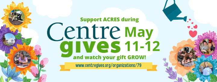 It's almost that time of year again! When you donate to ACRES through the Centre Gives platform, your donation grows at no cost to you!